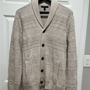Banana Republic Cream Shawl Collar Cardigan Sweater